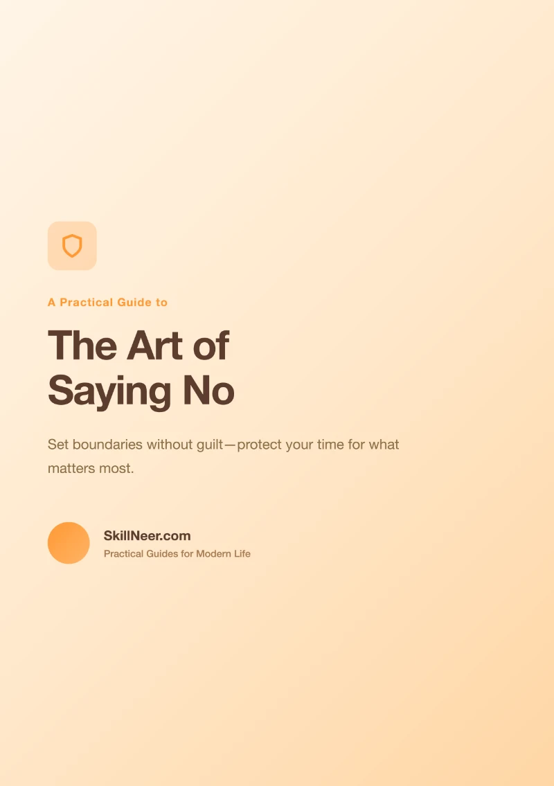 The Art of Saying No
